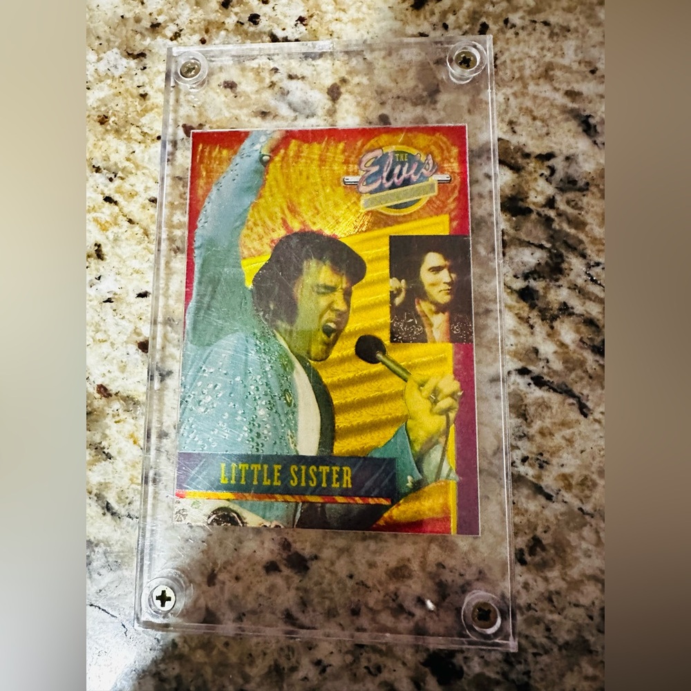 Elvis 1992 Collector Card in case. Vintage.  Little Sister 11/40